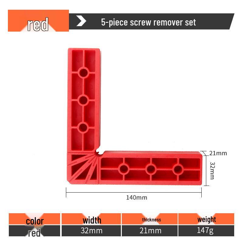 L-Shaped 90° Right Angle Locator, 6-Inch Woodworking Ruler and Marking Tool