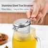 Reusable Stainless Steel Tea Strainer with Lid Spice Filter Loose Tea Infuser Basket  Home