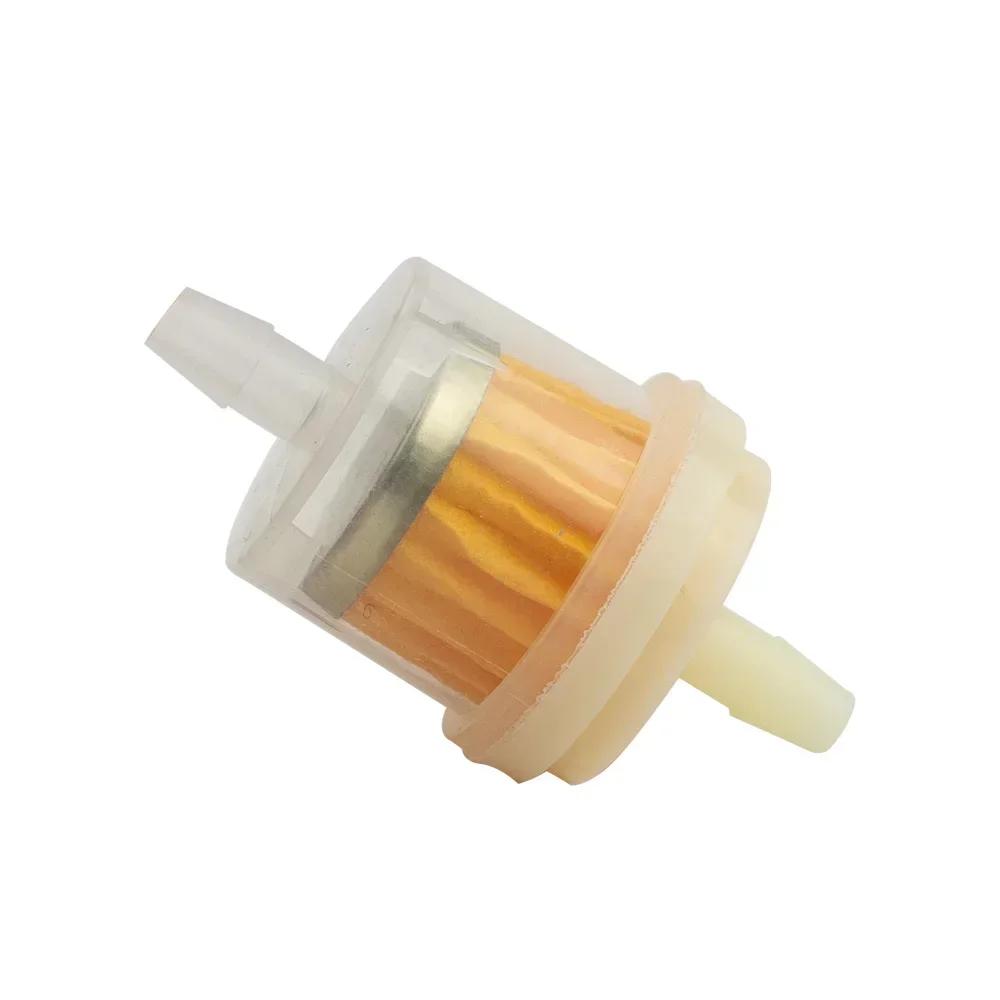 3 Stück Auto Dirt Pocket Bike Ölfilter Benzin Gas Adapter Benzin Flüssigkraftstofffilter für Roller Motorrad Motorrad Motor