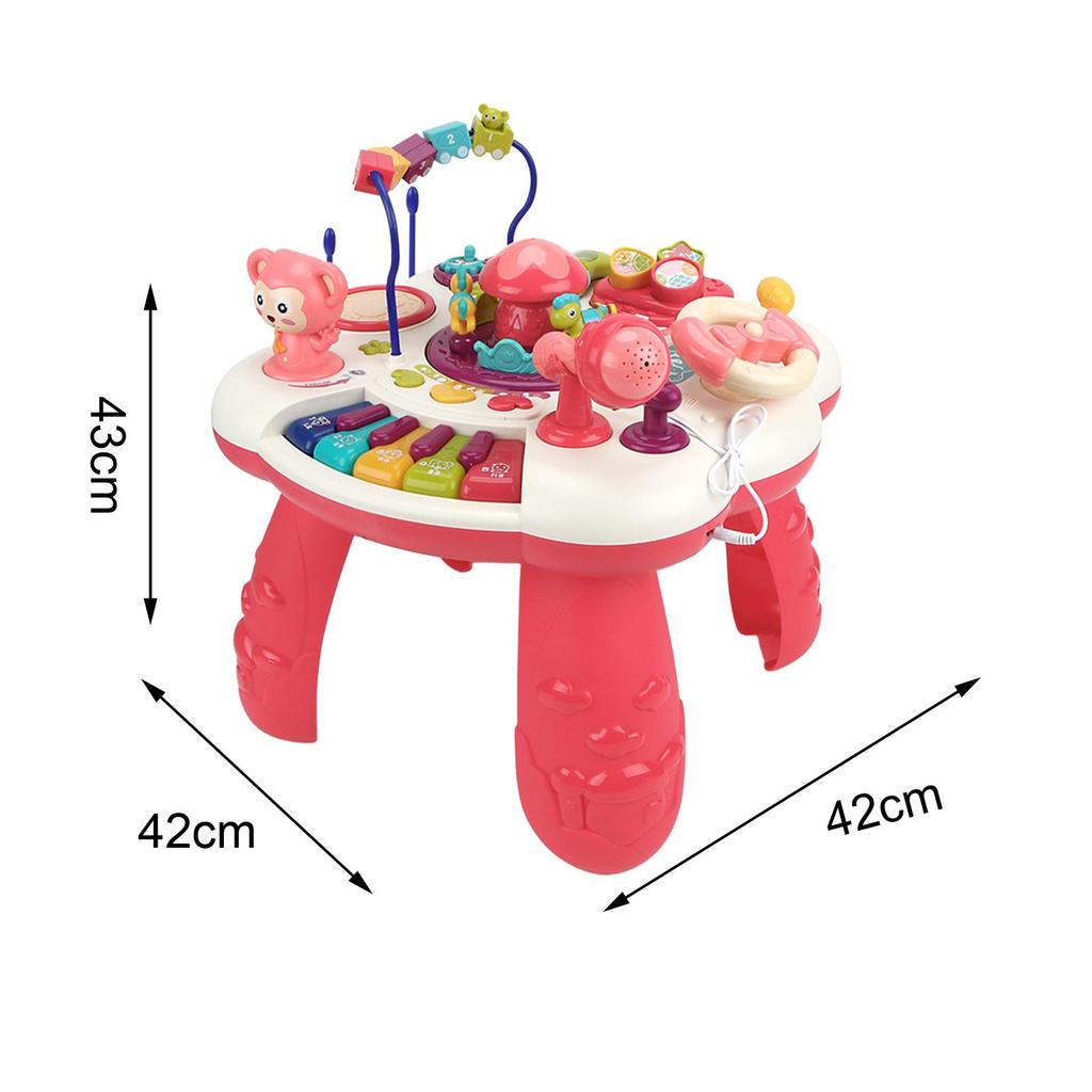 Durable Creative Interactive Portable Music Learning Activity Table for Kids