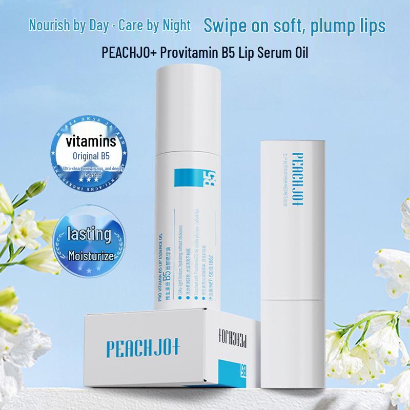Peach Jo+ Vitamin B5 Hydrating Lip Serum Oil - Moisturizing & Nourishing Lip Balm for Women