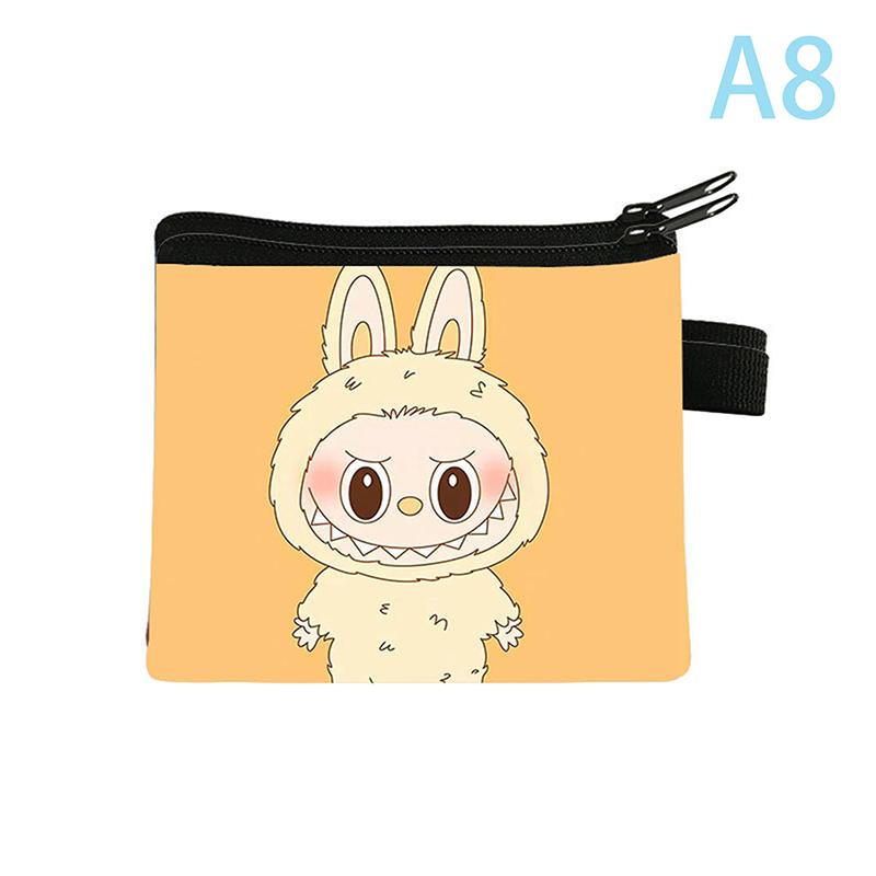 1 PC New LaBuBu Cute Cartoon Coin Purse Wristlet Bag Cartoon Wallet Mini Zipper
