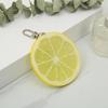 Lemon Shaped Key Charm Fruit Shape Keyring Simulation Fruit Keychain Accessory