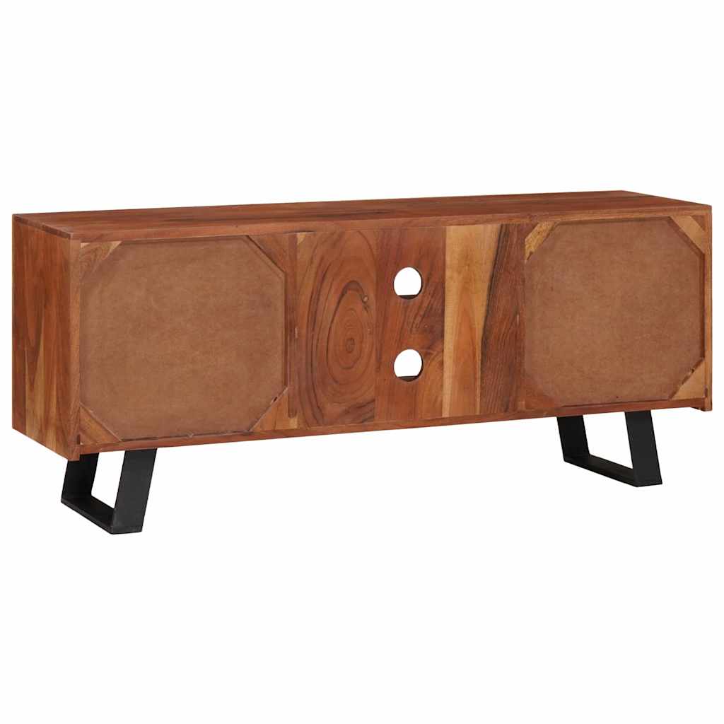 TV Stand Honey Brown 112 X 30 X 48 Cm Solid Acacia Wood