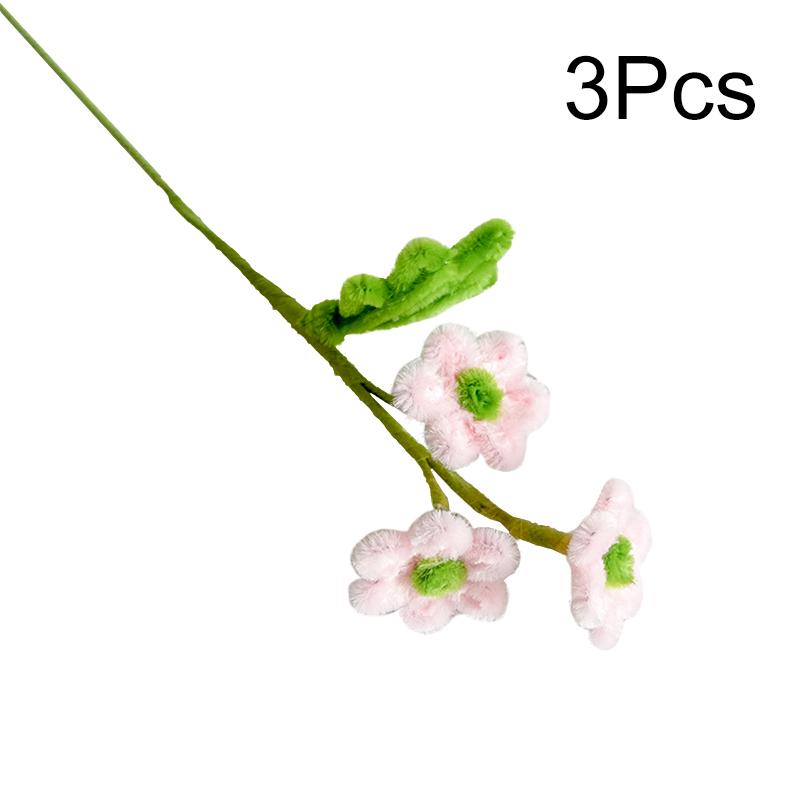 

3 шт. Искусственная ромашка, палочка для скручивания цветов из синельной проволоки, украшения для стола, готовый букет ручной работы