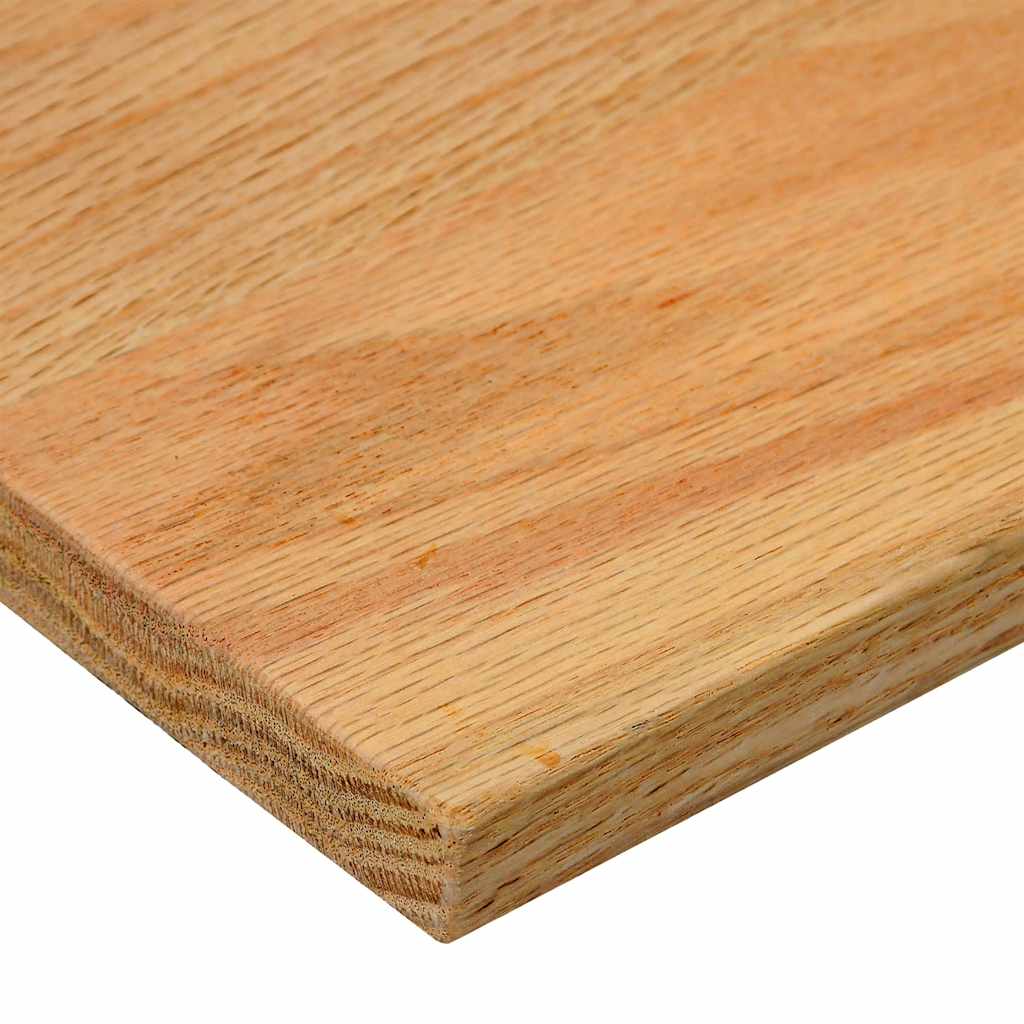 Stair Treads 2 Pcs Light Brown 100x25x2 cm Solid Oak Wood