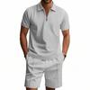 HNXC Men's Fashion Casual Summer Spring POLO Neck Short Sleeve Blouses & Shirts Classic Exquisite