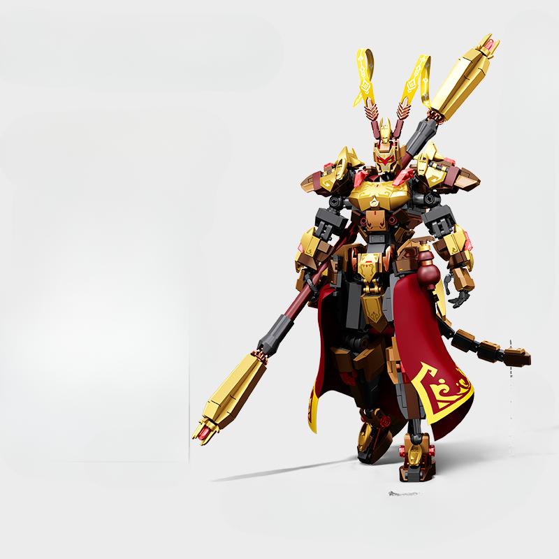 

Конструкторы Monkey King и Nezha Mecha, совместимые с детскими сборными игрушками 20*21*32cm