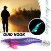 Luminous Swimbait Glow In Dark Crankbait Simulation Squid Jig Hook Bait Lifelike Plastic for Octopus Cuttlefish Fishing Tackle