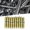 10pcs 6*40mm Dowel Screw Woodworking Furniture Connector Double Ended Screw