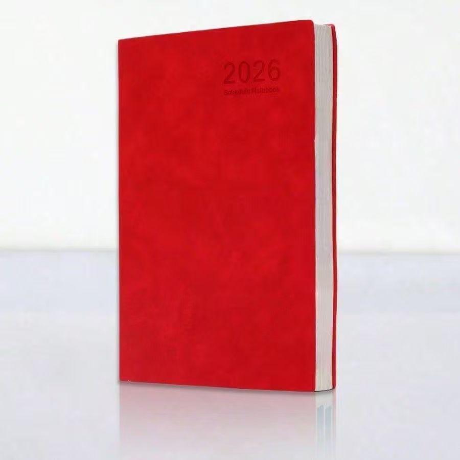 2026 Premium A5 Business Notebook - PU Leather Cover, Customizable Logo & Name Engraving