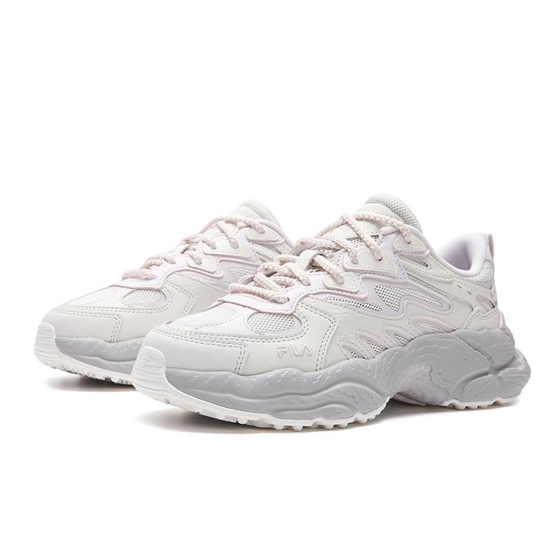 FILA FERN Abrasion Resistant Lightweight Breathable Low top Chunky Sneakers Women's Sodium/Calcite Powder F12W622118FJC