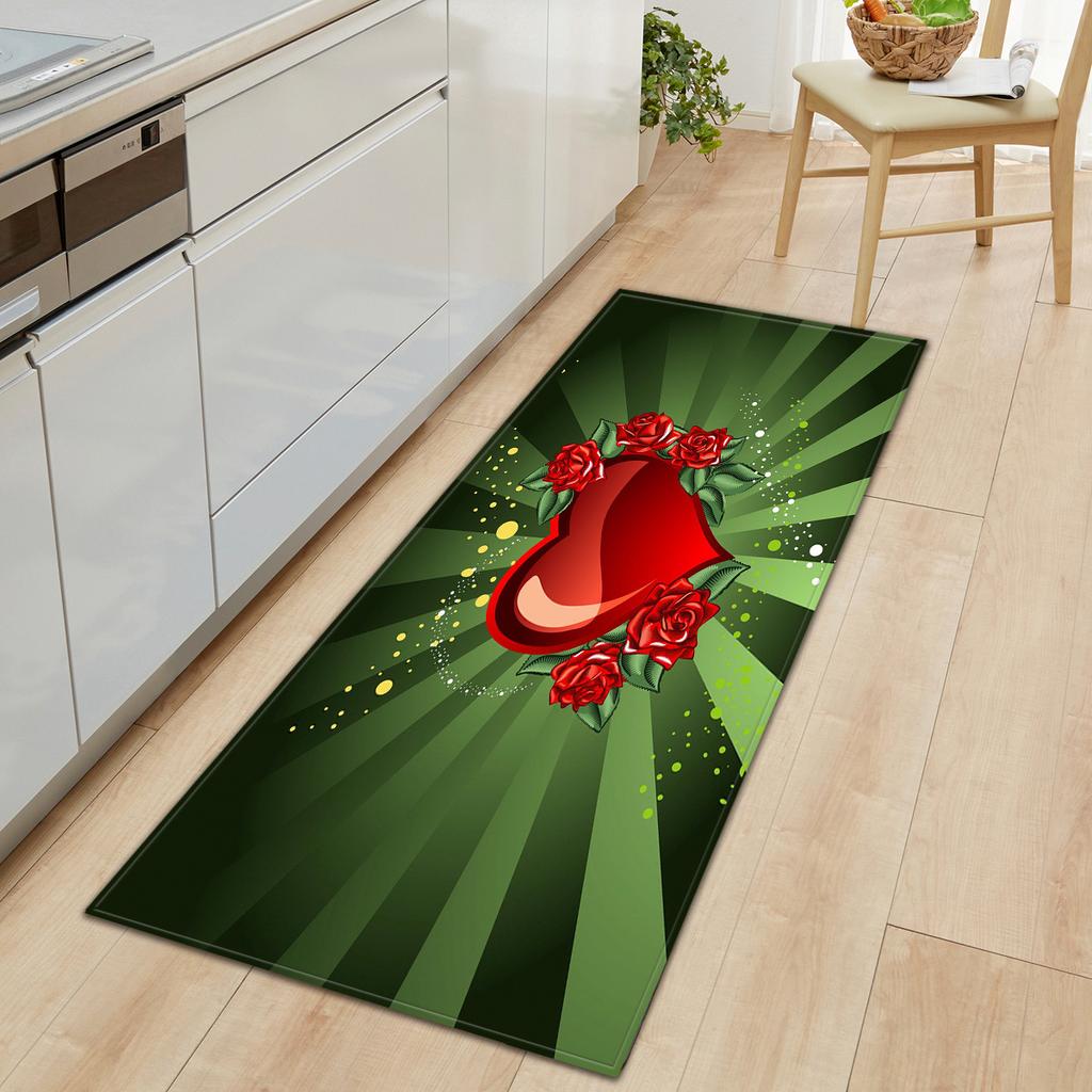 Valentine'S Day Carpet Long Floor Mat Love Theme Doormat
