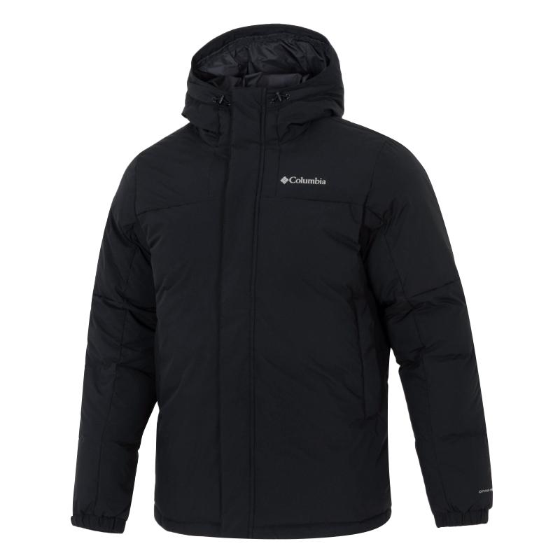 Columbia Omni-Heat Outdoor Insulated Waterproof Down Jacket With Hood Men Jackets Black WE2313-010