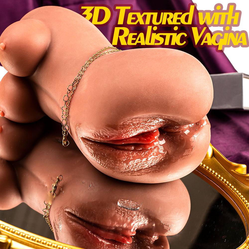 Male Masturbators Adult Sex Toys for Men 3D Realistic Textured Pocket Pussy Vagina Tight Anus Anal Sex Doll Blowjob Stroker Play