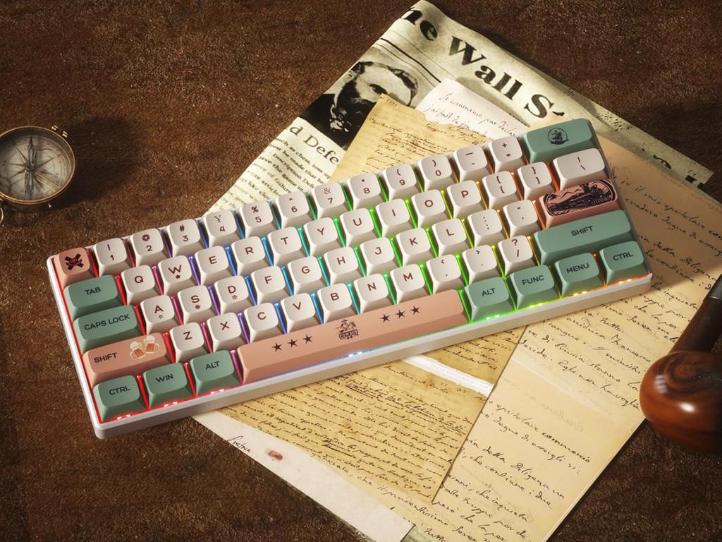 Set de Keycaps PBT cu 136 de taste, profil XDA, imprimare prin sublimare, keycaps personalizate drăguțe, layout US, compatibil cu switch-uri MX pentru tastaturi mecanice, Keycaps,