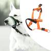Dog Head Collar Breathable Dog Head Harness Dog Mouth Cover with   Strap for Outdoor