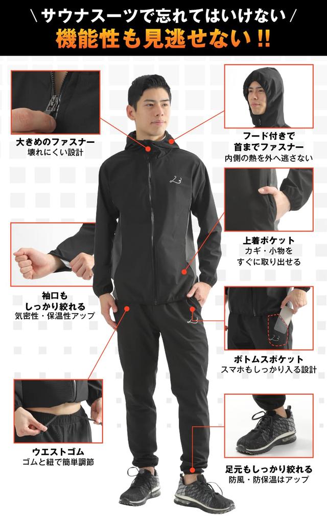 LitherBase Sauna Suit for Men and Perfect for Weight Heavy and Unisex Top and Bottom Set Women, Dieting, Loss, Sweating, Running, Training,