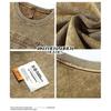 American Retro Men Short-sleeved T-shirt In Summer Old Loose Large-size Korean Pullover
