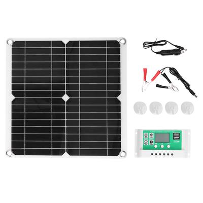 40W 18V monokristallines flexibles Silizium-Solarpanel mit 20A Solarladeregler für den Außenbereich
