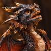 Creative Shelf Decor Light Up Dragon Figurine, Resin Gothic Castle Statue, Decorative Living Room Accents Fantasy Creature Ornament for Home,