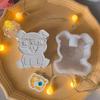 Pig Shaped Candle Making Mould Flexible Silicone Materials Easy Cleaning Multipurpose Crafting Supplies