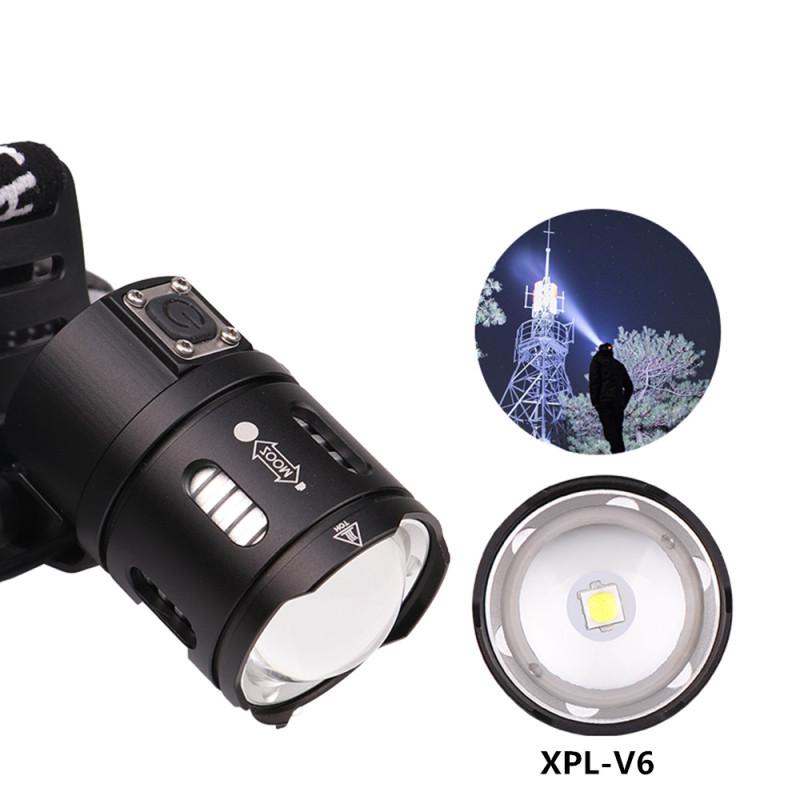 High Power LED XPL-V6 Headlamp  XHP50 6500K White Light Headlamp