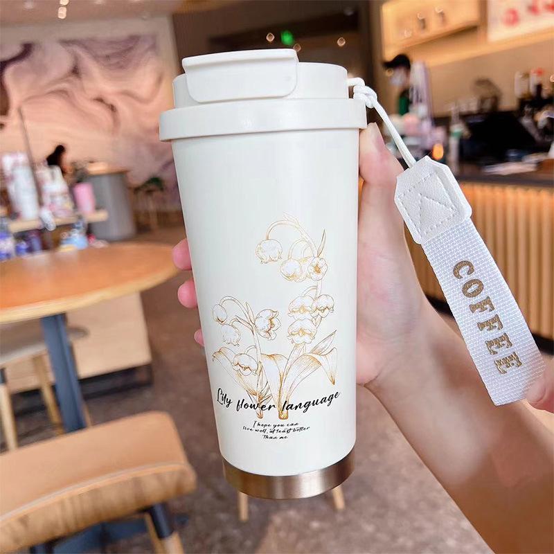 2024 Crayon Shin-chan Isolierter Stroh-Kaffeebecher für Frauen - Niedlicher Doppel-Trink-Bürobecher