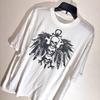 Vintage Y2k Affliction Guitar Wings Grunge Graphic Short Sleeve Print TShirt Unisex Unisex Cotton Harajuku Vintage Streetwear Tops