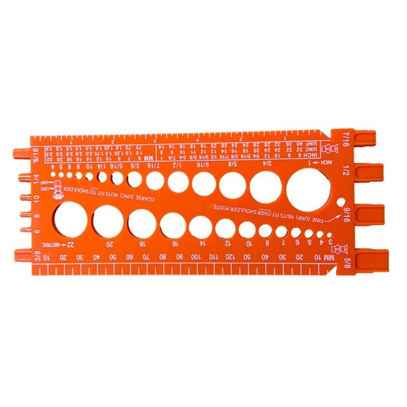 Verificator de filet pentru șuruburi Instrument de măsurare Instrument de măsurare Tester de măsurare filet și metric pentru verificare șurub piuliță