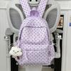 Schoolbag New Cute Polka Dot Student Backpack Research Trip Female Small Backpack Tutoring Bag Male Korean Versatile Shoulder
