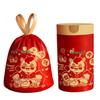 New Year Lucky Extra Thick Red Drawstring Garbage Bags - Tear-Resistant & Handheld for Kitchen Use