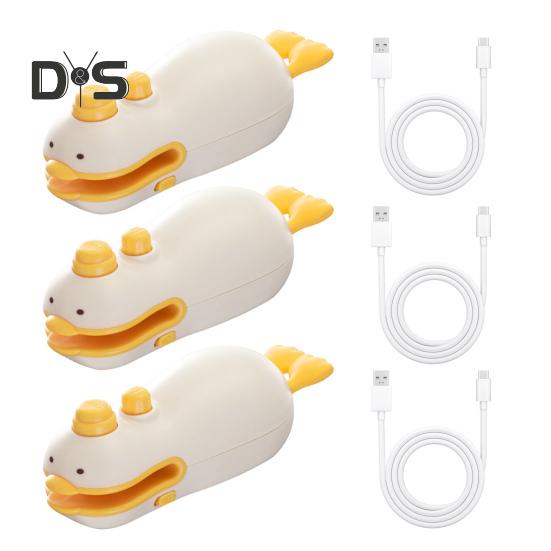 

3 шт. Мини-запайщик пакетов, перезаряжаемый, термосварной для пластиковых пакетов, портативная машина для запечатывания пищевых продуктов, легкий инструмент для повторной запайки закусок 3pcs