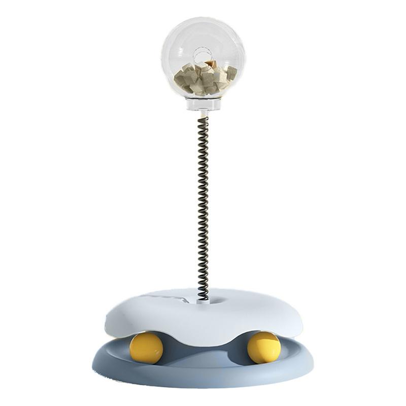 

Кошачий протекающий мяч для еды Интерактивный дозатор еды Игрушка для кошек Интерактивный мяч Стаканчик для лакомств Игрушка для медленной кормушки Интерактивные игрушки для собак синий