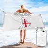 England Flaggenkarten-Design Strandtuch Weiche Mikrofaser Schnelltrocknend Saugfähig Schnelltrocknende Handtücher Für Yoga