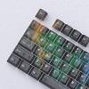 115 Key Full Set Clear PC Keycaps With Coating Dye-sublimation Keycap Enhances Durability And Light Diffusions