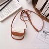 Portable Faux Leather AirPods Case With Adjustable Strap Crossbody Bag 3 Wireless Bluetooth Earbuds