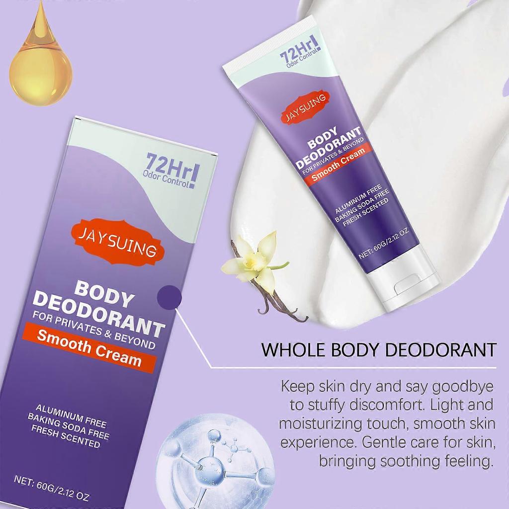 Jaysuing Vanilla Body Care Cream, To Keep You Fragrant In Summer, Lighten And Mask Sweat Odor