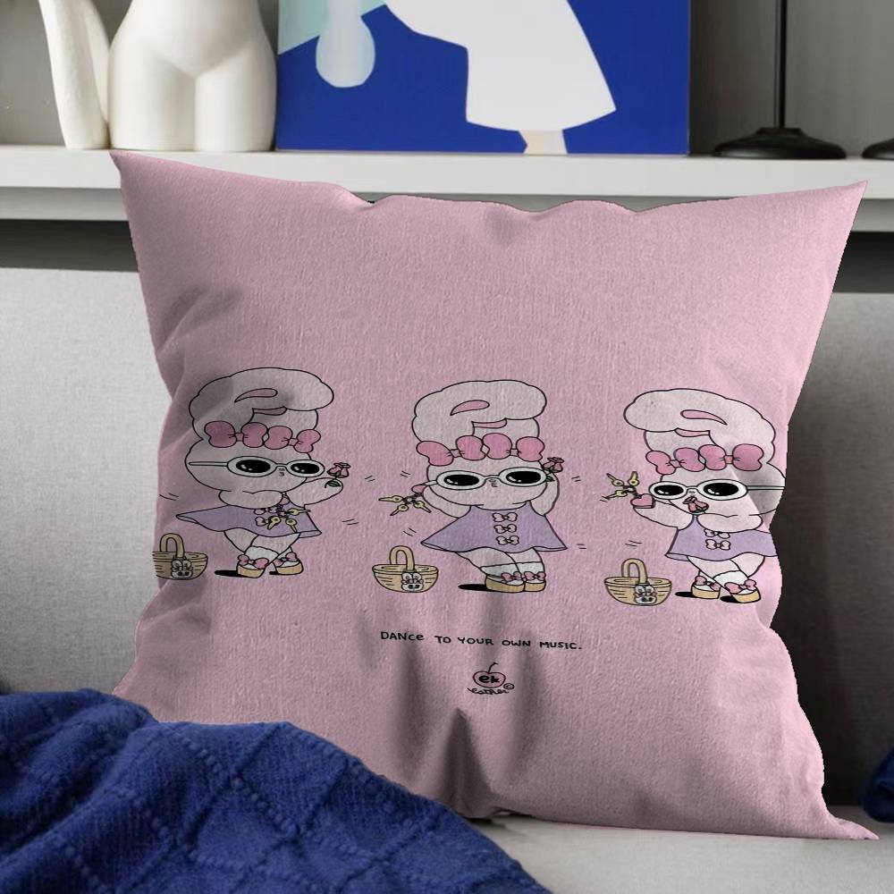 Cute Esther Bunny Rabbit Pillow Gift Home Office Decoration Pillow Bedroom Sofa Car Cushion CoverPillow Case