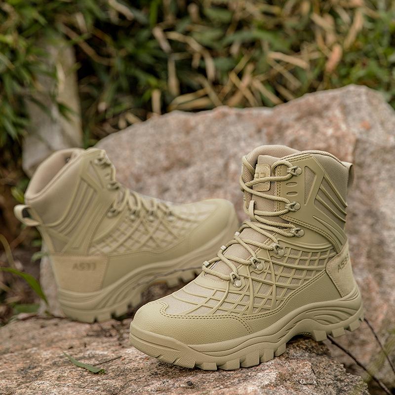 Fashion Women Non-slip Outdoor Work Ankle Boots 2025 New Walking High Top Boots Male Hiking Shoes Men Mountain Climbing Trekking Boots