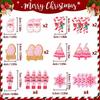 16Pcs Pink Christmas Ornaments Holiday Tree Decorations  Christmas Tree Decor