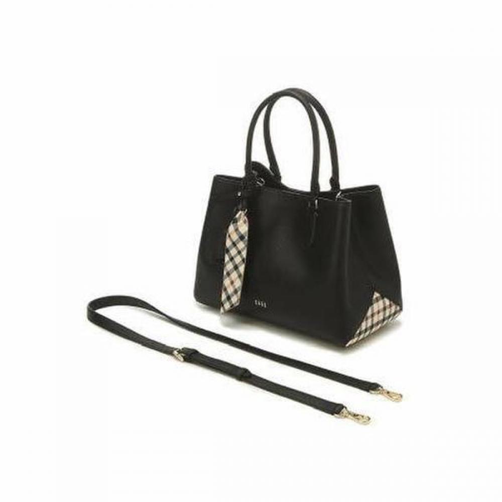 Daks Black Check Leather Tote Bag Dcba2e122bk
