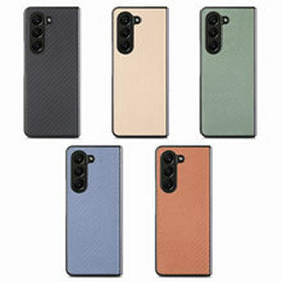 Samsung ZFold7/ZFold6 Leather Card Slot Case with Lanyard - Skin-feel PU Protective Cover