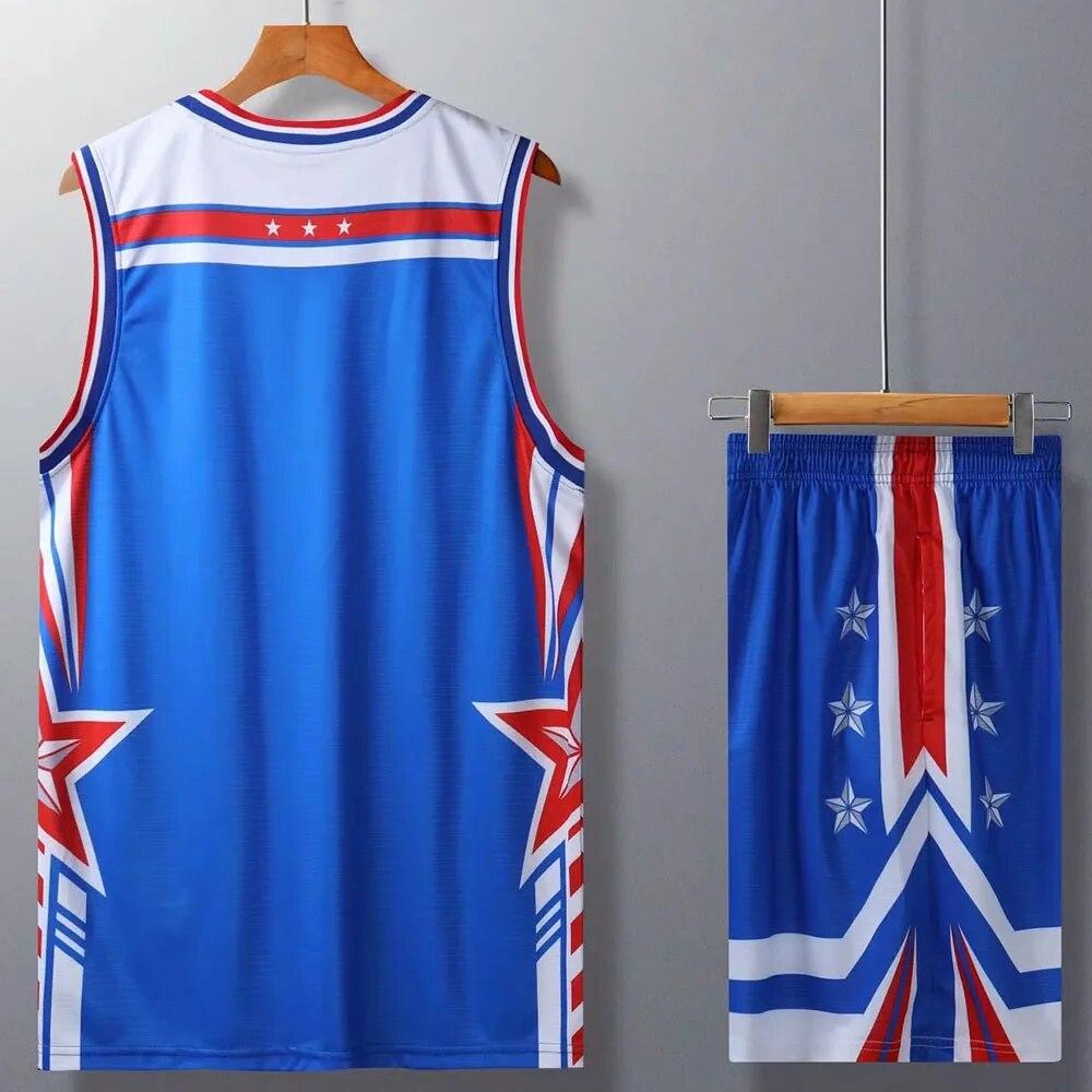 Maglie da Basket da Ragazzo Traspiranti ad Asciugatura Rapida Maglietta Magliette Sportive e Set di Pantaloncini Atletici per Giovani Uomini Donne Maglia da Basket
