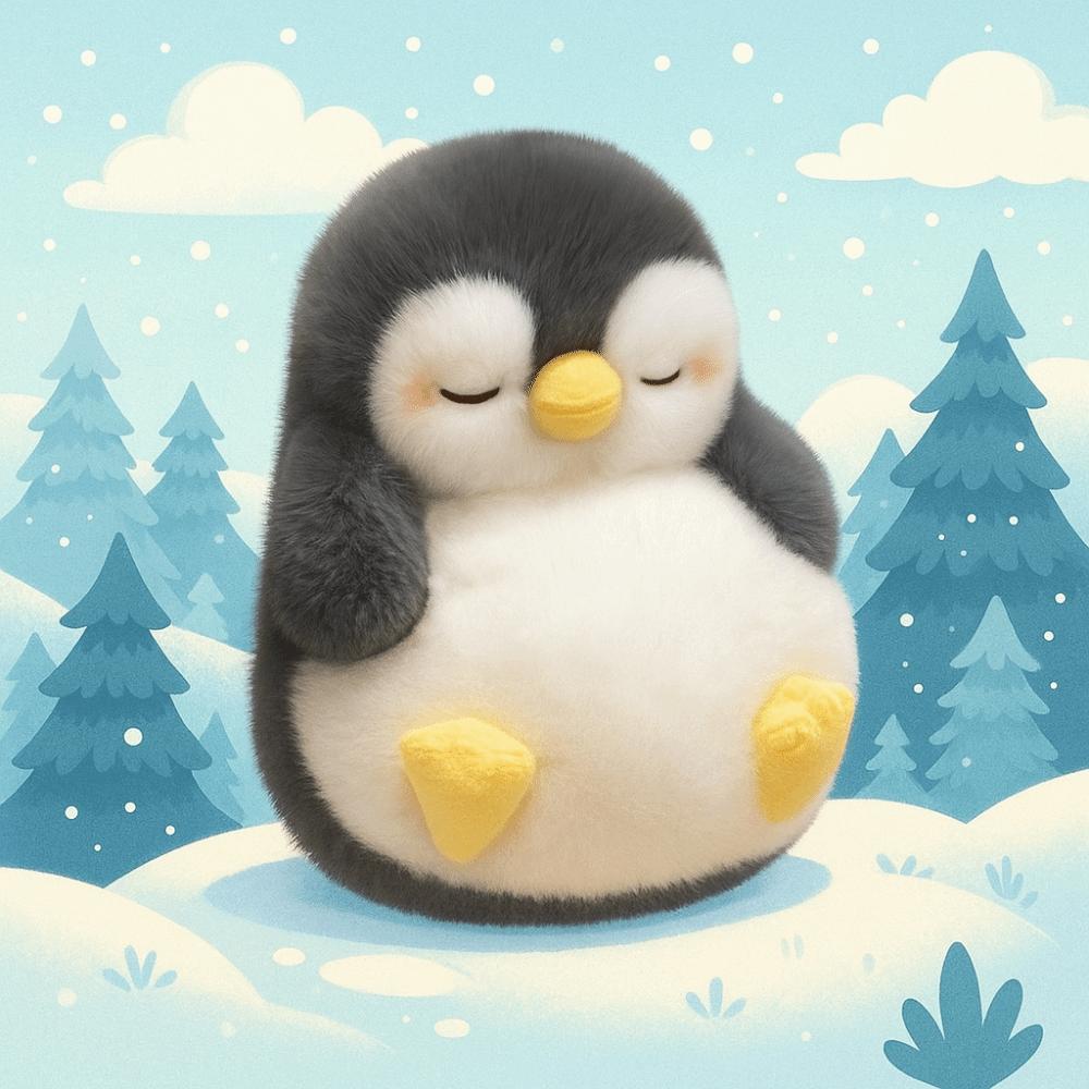Dreamy Penguin Plush Toy Sleep Soft Stuffed Animal Boys Girls Plush Penguin Doll  Kids Toy