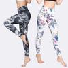 Nuovi pantaloni da yoga da donna leggings con stampa digitale a vita alta aderenti sollevamento fianchi abbigliamento sportivo fitness yoga