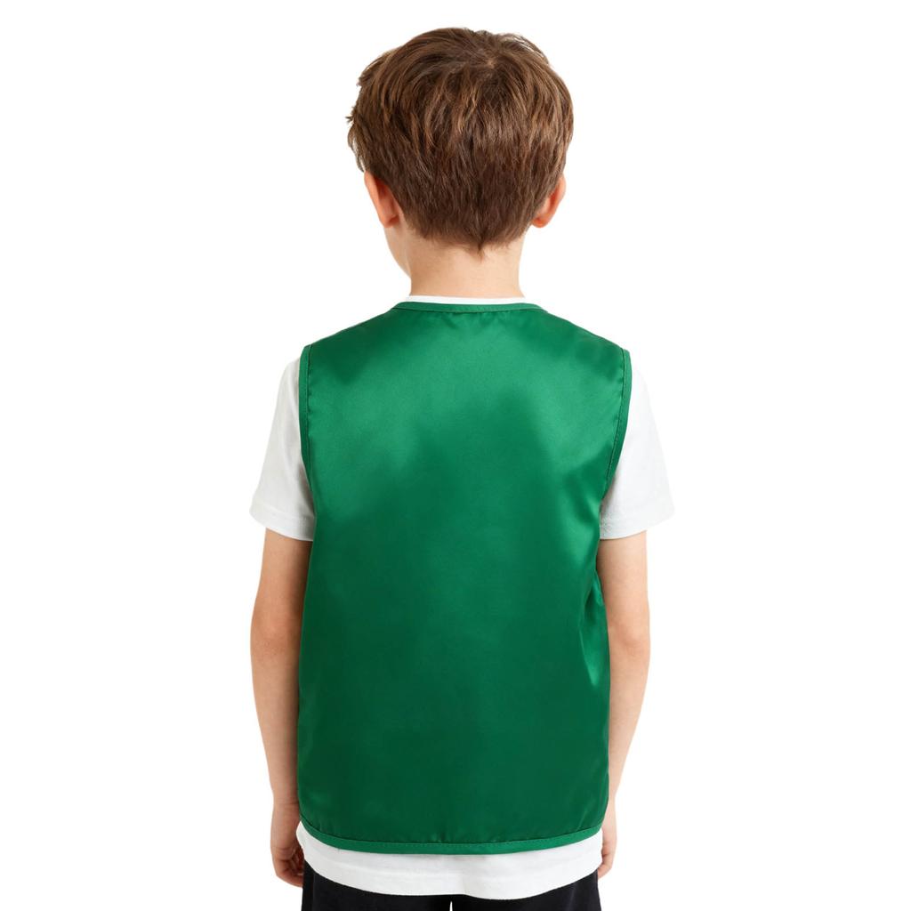Kids Boys Sparkly Sequins Christmas Santa Elf Sleeveless Pockets Vest Waistcoat Jacket with a Bow Tie for Latin Jazz Disco Dance Costume