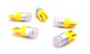 6 Pcs LED Bulb T10, W5W 12V CANBUS 190lm Yellow Off-Road
