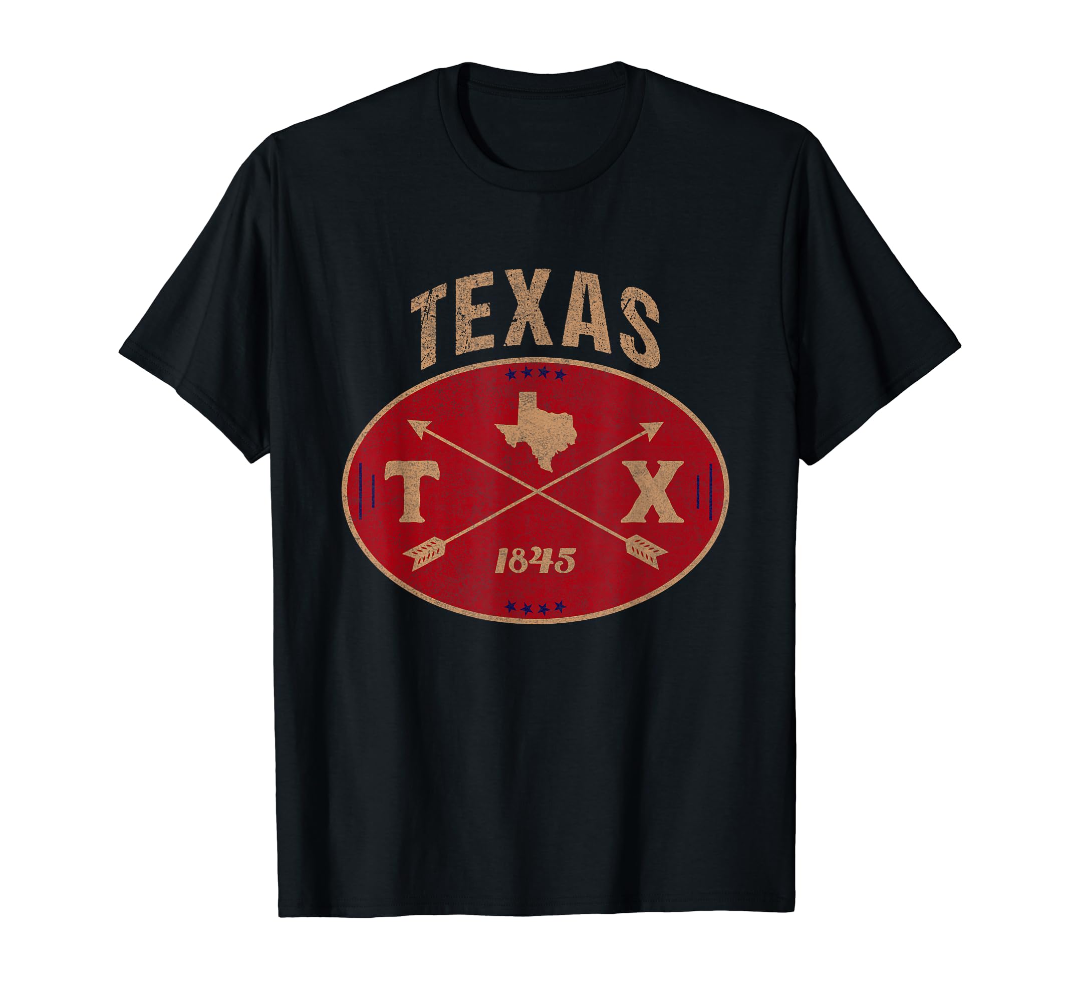 Texan Proud Texas Retro Emblem T-Shirt