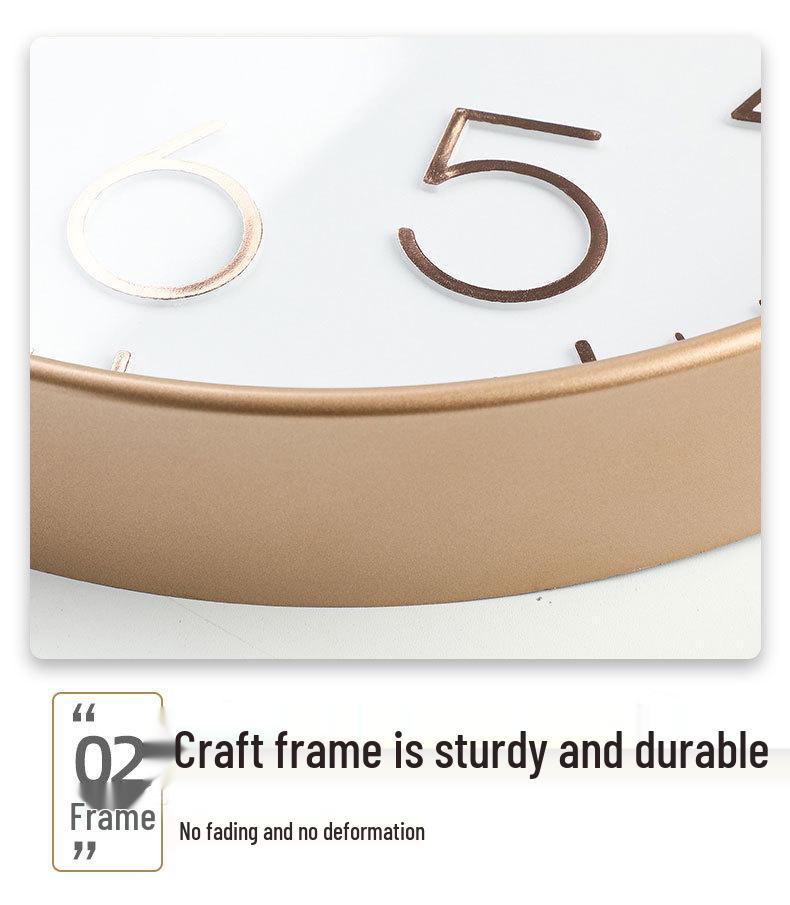 30cm Quartz Silent Wall Clock for Living Room - Creative, Wall-Mounted Design